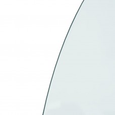 Kamīna plāksne, pusapaļa, stikls, 800x600 mm