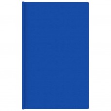 Telts paklājs, 400x400 cm, zils, hdpe