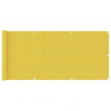 Balkona aizslietnis, 75x300 cm, dzeltens hdpe