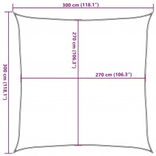 Saulessargs, 160 g/m², bēšs, 3x3 m, hdpe