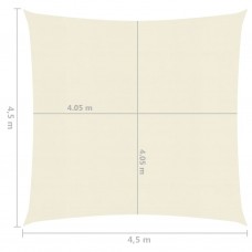 Saulessargs, 160 g/m², krēmkrāsas, 4,5x4,5 m, hdpe