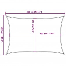 Saulessargs, 160 g/m², balts, 3,5x4,5 m, hdpe