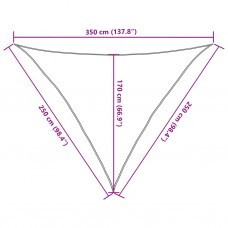 Saulessargs, 160 g/m², balts, 2,5x2,5x3,5 m, hdpe