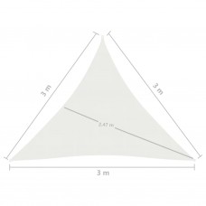 Saulessargs, 160 g/m², balts, 3x3x3 m, hdpe