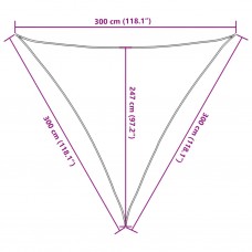 Saulessargs, 160 g/m², balts, 3x3x3 m, hdpe