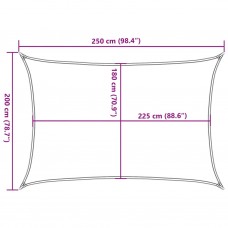 Saulessargs, 160 g/m², pelēkbrūns, 2x2,5 m, hdpe