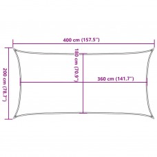 Saulessargs, 160 g/m², pelēkbrūns, 2x4 m, hdpe