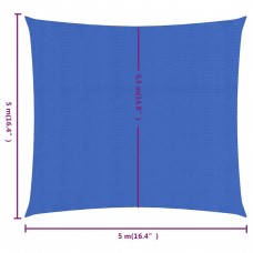 Saulessargs, 160 g/m², kvadrāta, zila, 5x5 m, hdpe