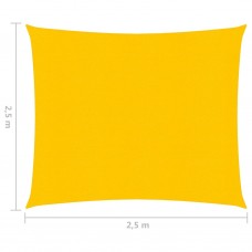 Saulessargs, 160 g/m², dzeltens, 2,5x2,5 m, hdpe