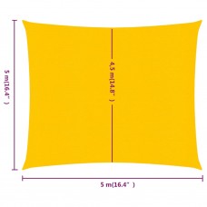 Saulessargs, 160 g/m², kvadrāta, dzeltens, 5x5 m, hdpe