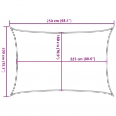 Saulessargs, 160 g/m², sarkans, 2x2,5 m, hdpe