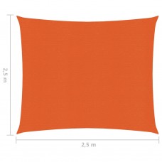 Saulessargs, 160 g/m², oranžs, 2,5x2,5 m, hdpe