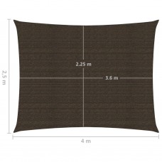 Saulessargs, 160 g/m², brūns, 2,5x4 m, hdpe