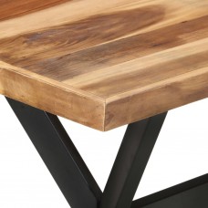 Virtuves galds, 120x60x75 cm, masīvkoks ar medus apdari