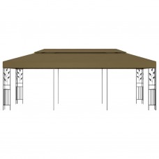 Dārza nojume, 6x3 m, pelēkbrūna, 180 g/m²