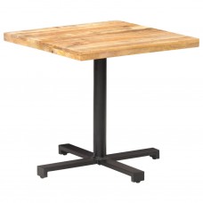 Bistro galds, 80x80x75 cm, kvadrāta, neapstrādāts mango koks