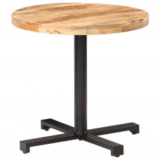 Bistro galds, ø80x75 cm, apaļš, neapstrādāts mango koks