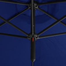 Dubultais saulessargs ar tērauda kātu, 600 cm, debeszils