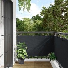 Balkona aizslietnis, antracītpelēks, 75x500 cm, audums