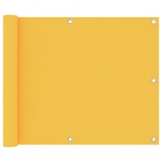 Balkona aizslietnis, 75x300 cm, dzeltens audums