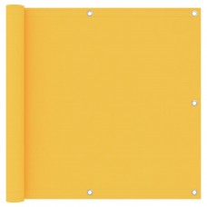 Balkona aizslietnis, 90x300 cm, dzeltens audums