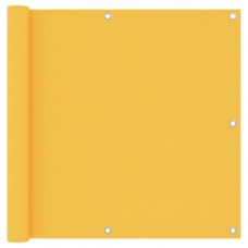Balkona aizslietnis, 90x600 cm, dzeltens audums