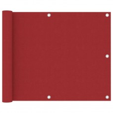 Balkona aizslietnis, 75x500 cm, sarkans audums