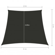 Saulessargs, 2/4x3 m, trapeces forma, pelēks oksforda audums