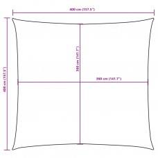 Saulessargs, 4x4 m, kvadrāta forma, balts audums