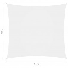 Saulessargs, 5x5 m, kvadrāta forma, balts oksforda audums
