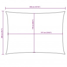 Saulessargs, taisnstūra, 2x3,5 m, balts oksforda audums
