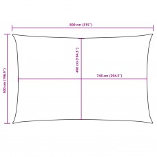 Saulessargs, 5x8 m, taisnstūra forma, balts oksforda audums