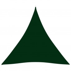 Saulessargs, 4x4x4 m, trijstūra, tumši zaļš oksforda audums