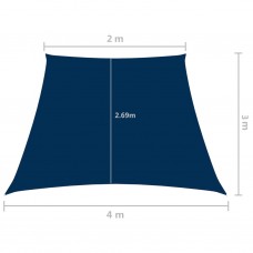 Saulessargs, 2/4x3 m, trapeces forma, zils oksforda audums