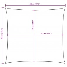 Saulessargs, 4,5x4,5 m, kvadrāta forma, melns oksforda audums