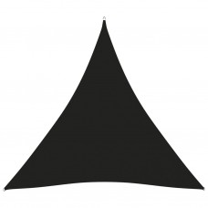 Saulessargs, 5x5x5 m, trijstūra, melns oksforda audums