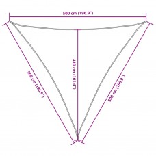 Saulessargs, 5x5x5 m, trijstūra, brūns oksforda audums