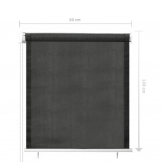Āra ruļļu žalūzijas, 60x140 cm, antracītpelēkas