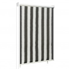 312680 outdoor roller blind 80x140 cm anthracite and white stripe