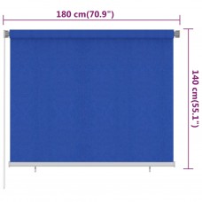 Āra ruļļu žalūzijas, 180x140 cm, zilas, hdpe