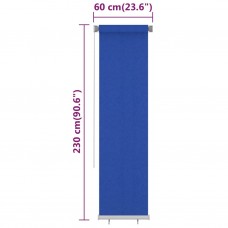 Āra ruļļu žalūzijas, 60x230 cm, zilas, hdpe