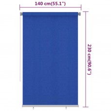 Āra ruļļu žalūzijas, 140x230 cm, zilas, hdpe