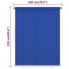 Āra ruļļu žalūzijas, 180x230 cm, zilas, hdpe