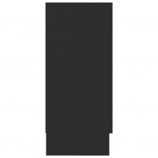 Vitrīna, melna, 120x30,5x70 cm, skaidu plāksne