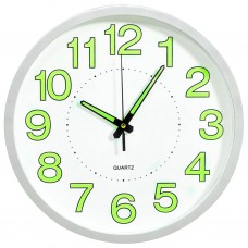 325167 luminous wall clock white 30 cm
