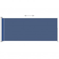 Izvelkama sānu markīze, 200x500 cm, zila