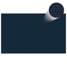 Baseina pārklājs, solārs, peldošs, 260x160cm, melns un zils pe