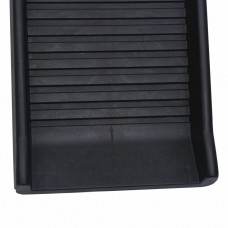 Saliekama suņu rampa, melna, 155,5x40x15,5 cm