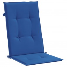Dārza krēslu spilveni, 2 gab., koši zili, 120x50x3 cm, audums