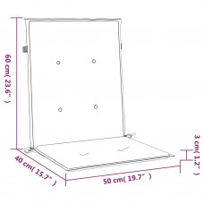 Dārza krēslu spilveni, 2 gb., spilgti zaļi, 100x50x3 cm, audums